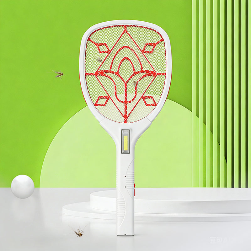 FF-785 3-farebná LED zástrčka olovená batéria 400mAh elektrická plácačka na komáre FF-785 3-farebná LED zástrčka olovená batéria 400mAh elektrická plácačka na komáre